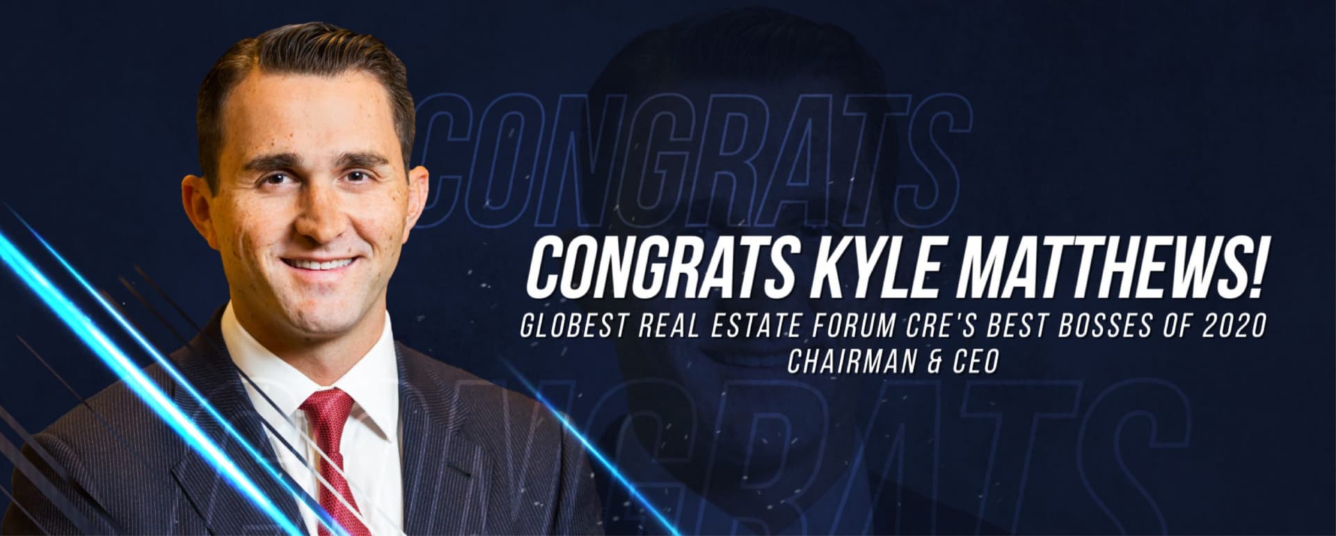 Chairman & CEO, Kyle Matthews, Honored as One of CRE’s Best Bosses by GlobeSt Real Estate Forum featured image